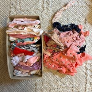 Lot of baby hats and headbands